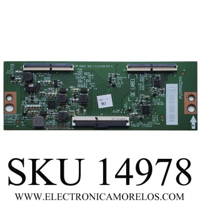 T-CON ORIGINAL PARA TV HISENSE / NUMERO DE PARTE 308111 / RSAG7.820.11133/ROH / 310317 / RSAG7.820.11133/ROH VER.A / H41802PNJ52A3 / E248779 / PANEL HD425Y1U51-T0L2\GM\CKD3A\ROH / DISPLAY T430QVN03.7 / MODELO 43A6GV / 43A7GV